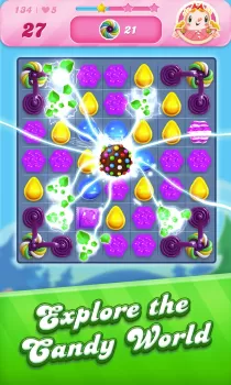 Candy Crush Saga MOD APK (Unlocked) v1.286.1.1 screenshot 1