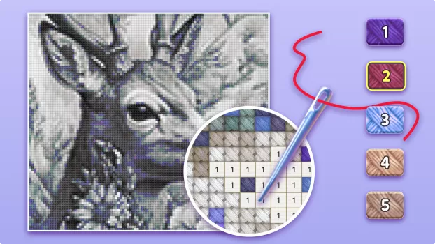 Cross Stitch: Color by Number MOD APK (Unlimited money, Unlocked, Full) v2.6.6 screenshot 2