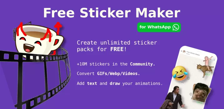 Animated Sticker Maker (FSM) MOD APK (Unlocked, Premium) v1.41-minApi24 screenshot 1