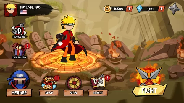 Stick Ninja Fight MOD APK (Paid for free, Unlimited money, Unlocked) v0.5.7 screenshot 12