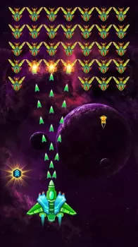 Galaxy Attack: Shooting Game MOD APK (Free purchase, God Mode, High Damage) v59.2 screenshot 1