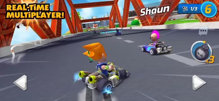 Boom Karts Multiplayer Racing MOD APK (Remove ads, Unlocked, Mod Menu, Mod speed) v1.45.0 screenshot 1