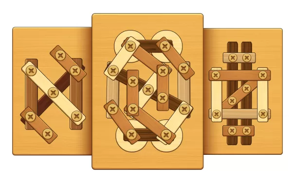 Screw Puzzle: Wood Nut & Bolt™