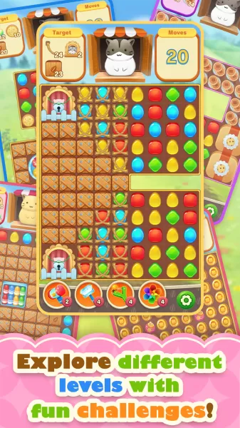 Hamster Life match and home
