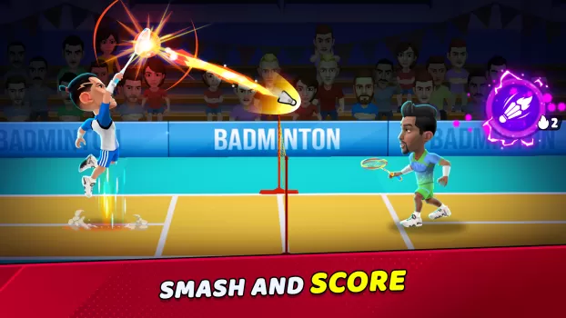 Badminton Clash 3D MOD APK (Free purchase) v1.2.0 screenshot 1