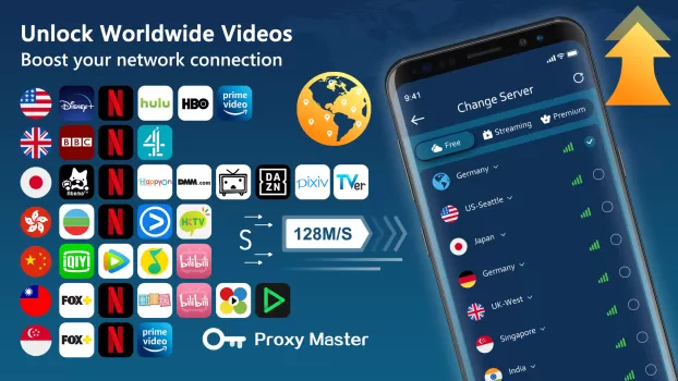 Super VPN Proxy - Proxy Master MOD APK (Unlocked, Premium) v3.7.7 screenshot 1