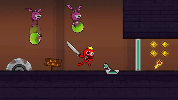 Red Stick Boy: Adventure Game MOD APK (Remove ads, Unlimited money) v2.8.0 screenshot 4