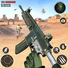 World War Pacific Gun Games MOD APK (Remove ads, God Mode, Weak enemy)
