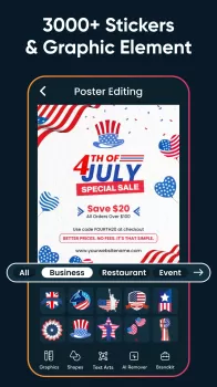 Poster Maker, Flyer Maker MOD APK (Remove ads, Unlocked, Pro, Mod speed) v126.0 screenshot 4