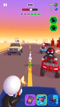 Rage Road MOD APK (Unlocked, Free purchase, Weak enemy) v1.3.27 screenshot 2
