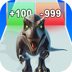 Dinosaur Battle: Merge & Fight MOD APK (Remove ads, Unlimited money)