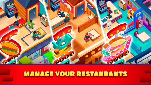 Idle Burger Empire Tycoon MOD APK (Free purchase, Unlimited money) v1.17 screenshot 5