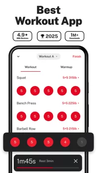 StrongLifts Weight Lifting Log MOD APK (Unlocked, Pro) v3.8.2 screenshot 1