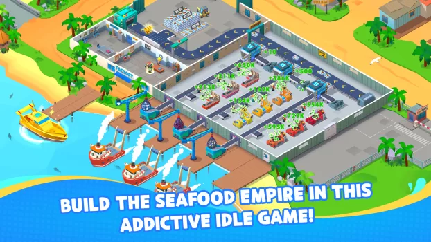 Seafood Inc - Tycoon, Idle MOD APK (Unlimited money, Mod speed) v1.9.34 screenshot 1